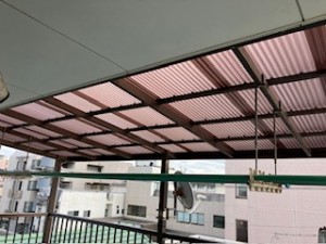 テラス屋根の交換