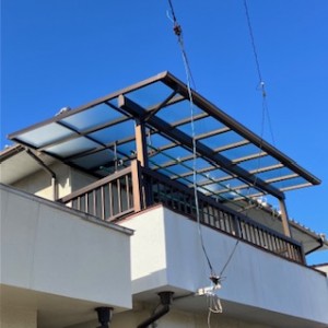 バルコニーテラス屋根工事